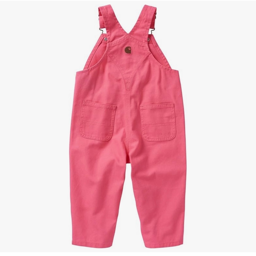 Baby Girl Carhartt Pink Overalls with Adjustable Straps 18 months - Picture 2 of 2
